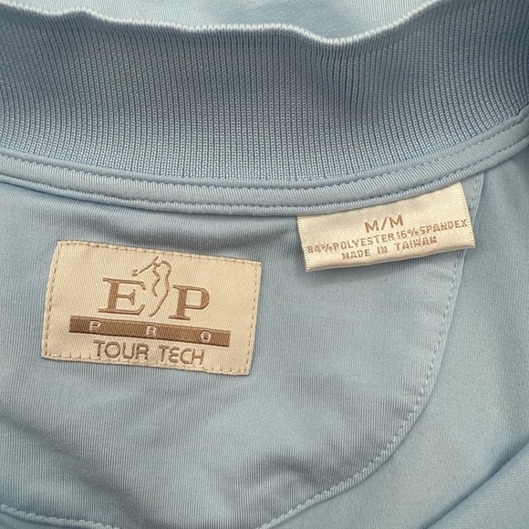 Women's EP Pro Tour Tech Golf Quarter Zip Pullover blue with black trim size M - Picture 6 of 9